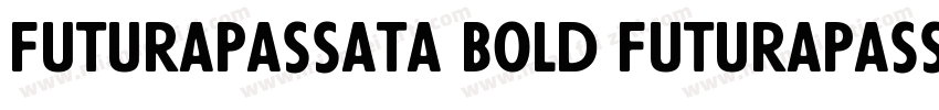 FuturaPassata Bold FuturaPassata B字体转换